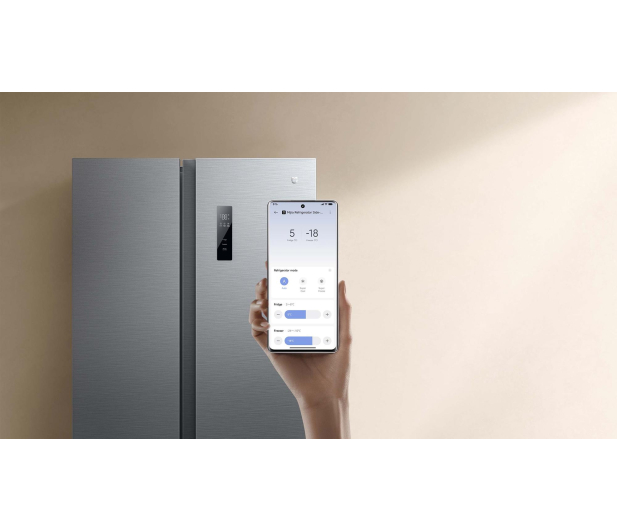 Lodówka XIAOMI MIJIA MRS62ESSMPAEU Side by Side No Frost 177cm Srebrna WiFi 621L - 1542376 - zdjęcie 12